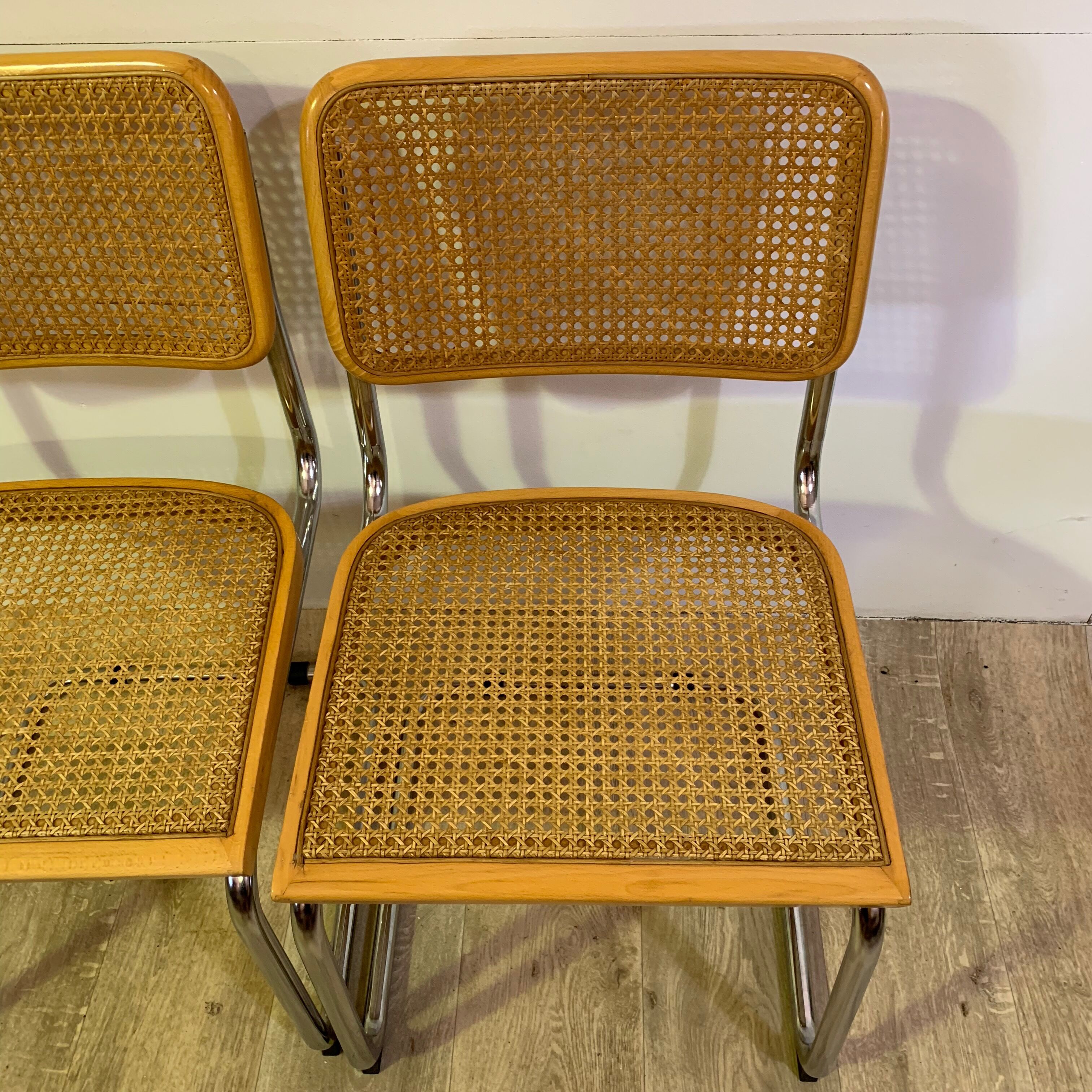 Lot of 2 chairs Cesca by Marcel Breuer