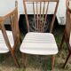 Set 4 chaises blanche vintage année 60