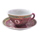 Chinese Cup and saucer Wan Shou Wu Jiang vintage