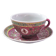 Chinese Cup and saucer Wan Shou Wu Jiang vintage