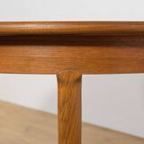 Mid-Century Round Teak Extendable Dining Table, United Knigdom, 1960s