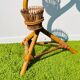 Bamboo snake plant holder. Vintage 50s.