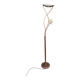 Vintage copper halogen floor lamp with braided arms