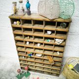 Old wooden sorting locker