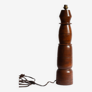 Lampe de sol Totem en bois, années 60