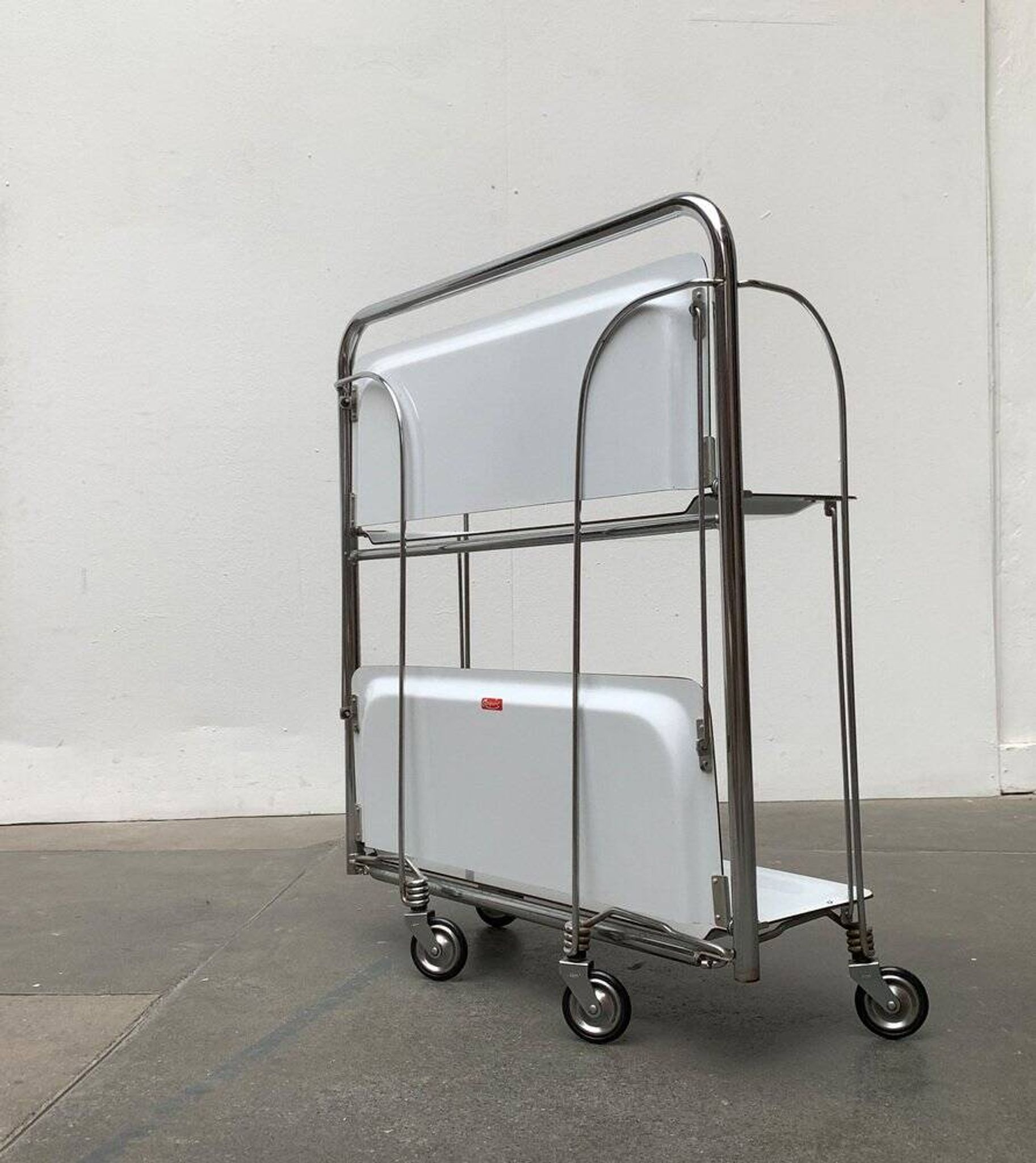 Vintage Folding Service Trolley by Raquer, 1970s