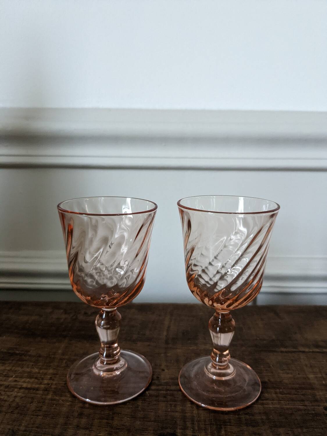 Two small Rosaline glasses