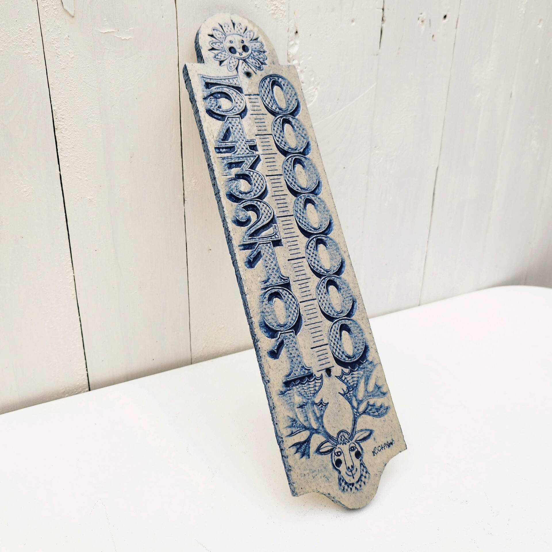 Roger Capron ceramic thermometer plate