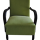 Art deco green, armchair, circa 1920s