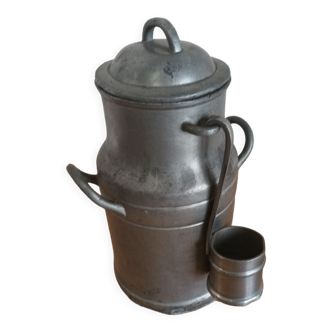 Milk can with ladle