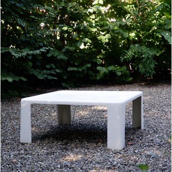Grande table basse carrée "Amanta" de Mario Bellini