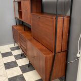 Free standing wall unit teak 1960s