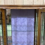 English walnut showcase from the 1930s