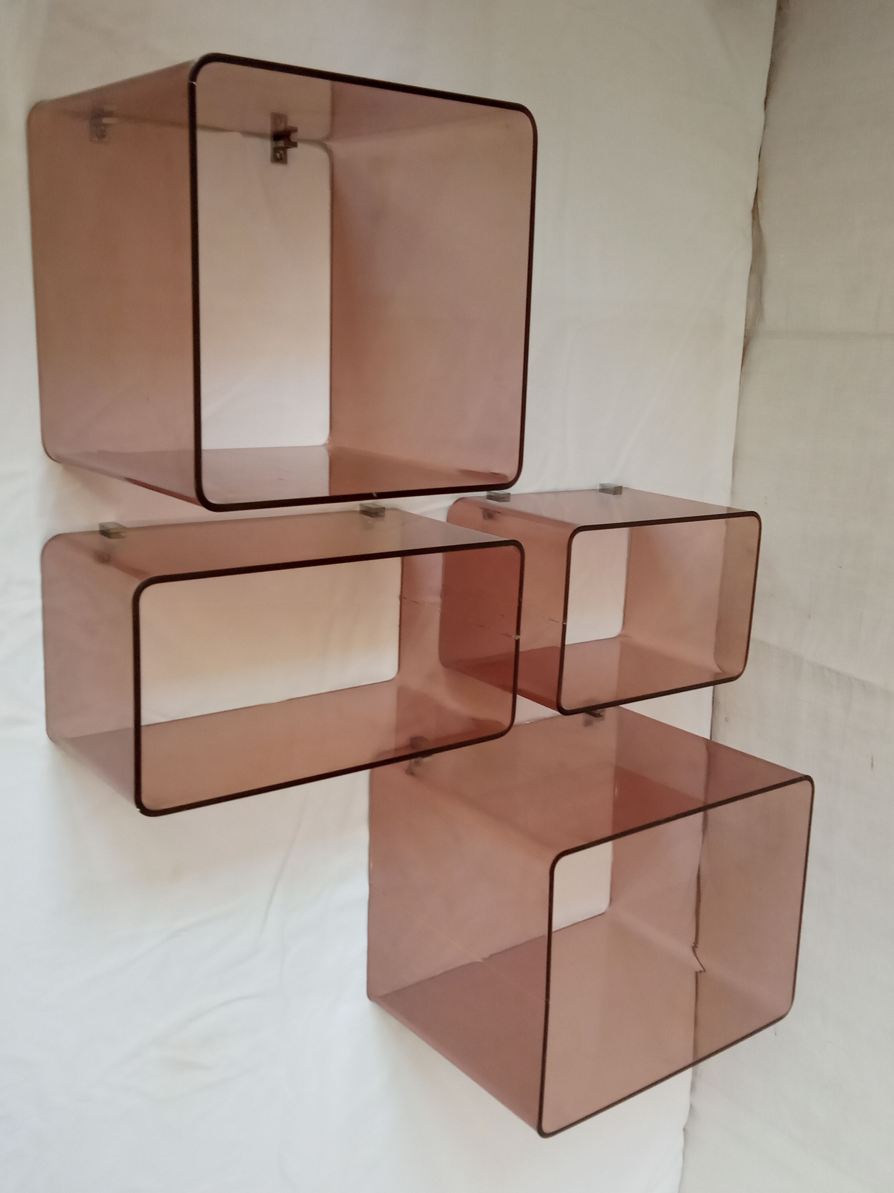 Plexiglas shelves 1970