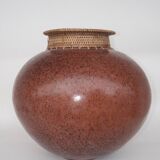 Weaving terracotta vase