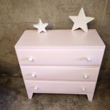 Commode rose poudré