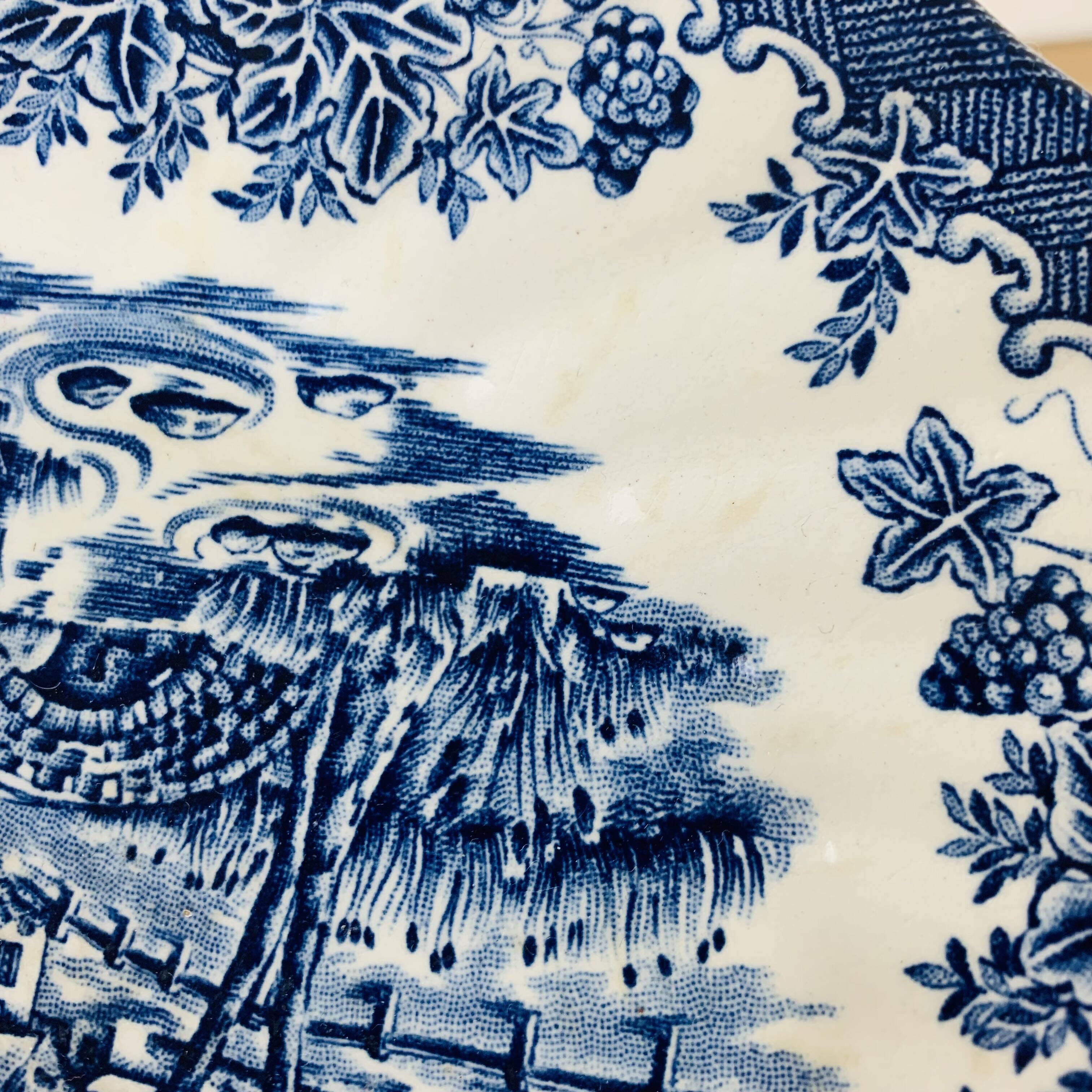 7 Myott The Brook English Ironstone Dessert Plates