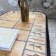 Table basse Capron « herbier » ovale