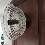 Vintage wall sconce moulded glass