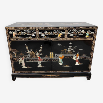Asian cabinet sideboard vintage 'Chinoiserie'