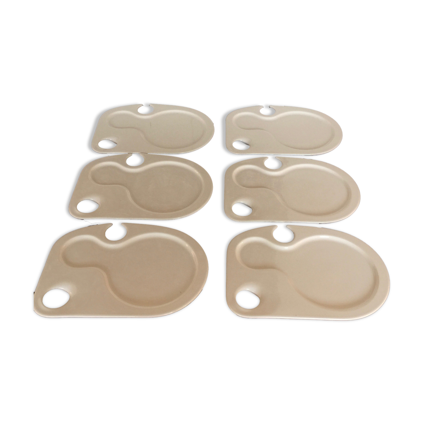 Set of 6 plates Villeroy and Boch form painter's palette