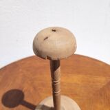 Raw wood hat rack