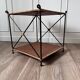 Vintage woven wicker coffee table