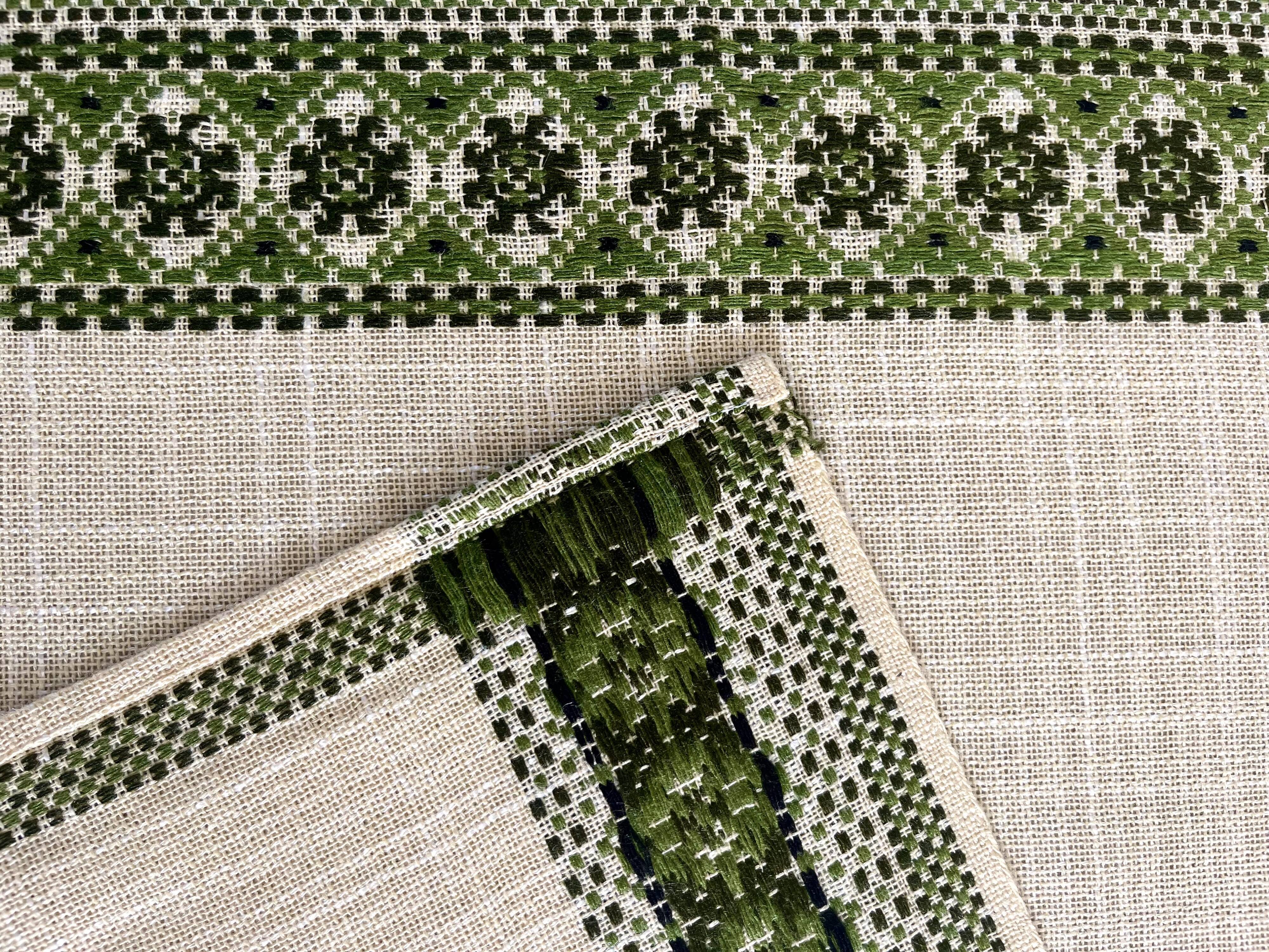 10 serviettes de table vintage 1970