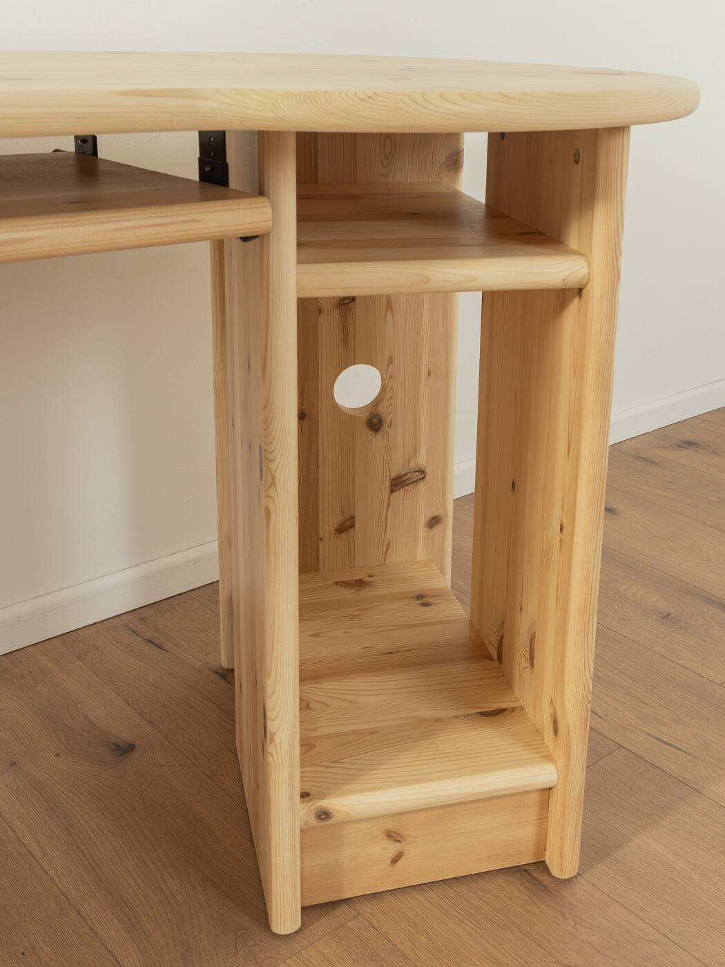Solid wood desk from the 1980s