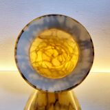 Vase in opaline glaze Art Deco Scailmont Glassworks Henri Heemskerk Belgium