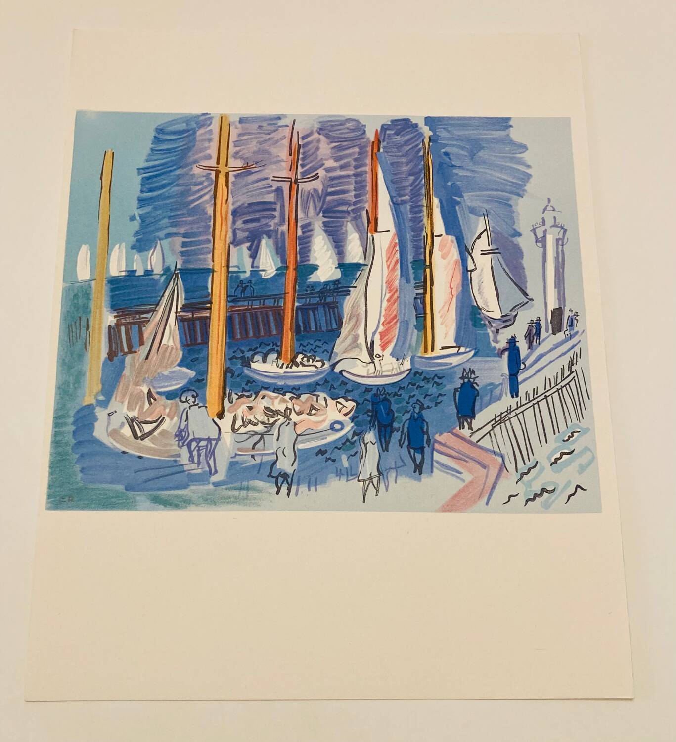 Raoul dufy (d’après) - lithographie « la régate »