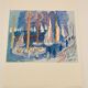 Raoul dufy (d’après) - lithographie « la régate »