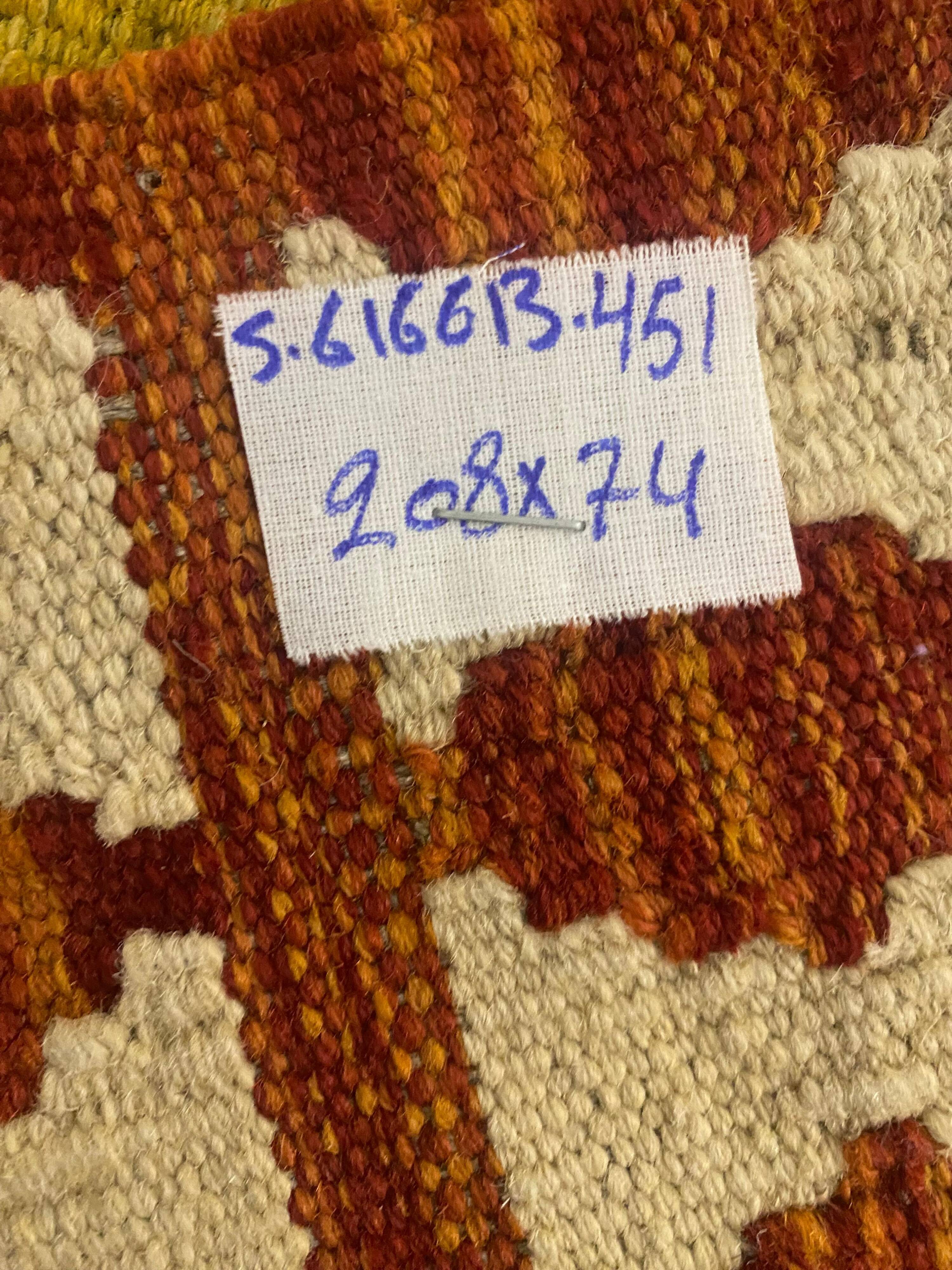 Kilim Afghan Fait Main en Laine – Tapis Ethnique 100 % Artisanal