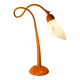 Orange painted steel lamp