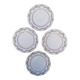 4 assiettes Théodore Haviland porcelaine Limoges