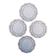 4 assiettes Théodore Haviland porcelaine Limoges