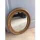 Miroir ancien ovale doré 50x40cm