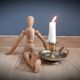 Brass candlestick