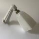 Art Deco wall light in ceramic and opaline.