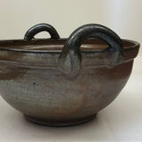 Belgian stoneware dish signed