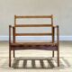 Fauteuil scandinave en hêtre, années 1960