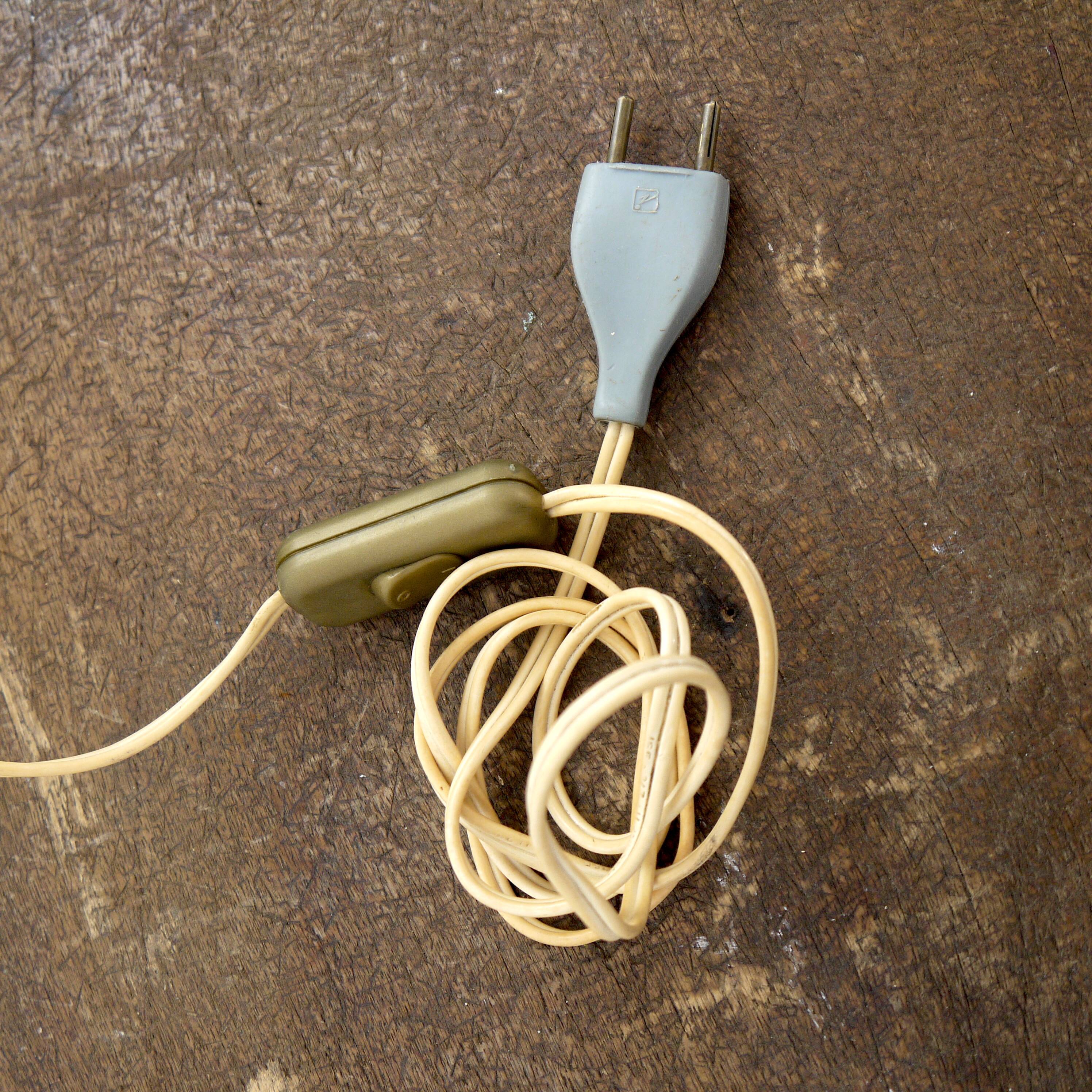 Brass lamp with glass globe
