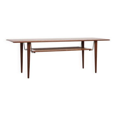 Table basse danoise des années 50 en teck par Peter Hvidt et Orla Mølgaard