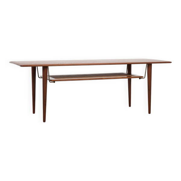 Table basse danoise des années 50 en teck par Peter Hvidt et Orla Mølgaard