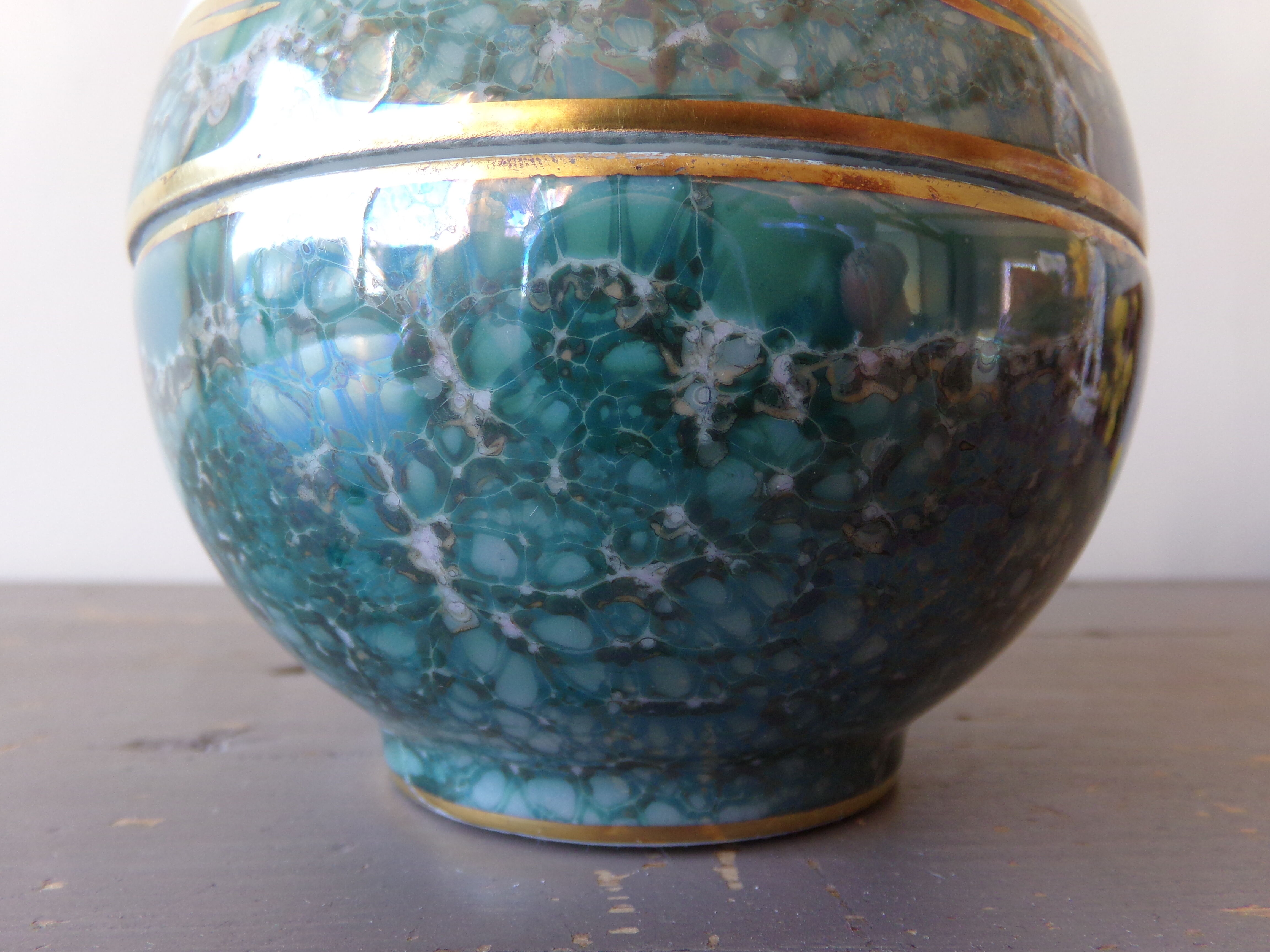 Limoges porcelain box ball shape