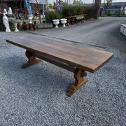 Table monastère en chêne massif,  243cm de L
