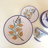Tea set turned and hand painted 1970