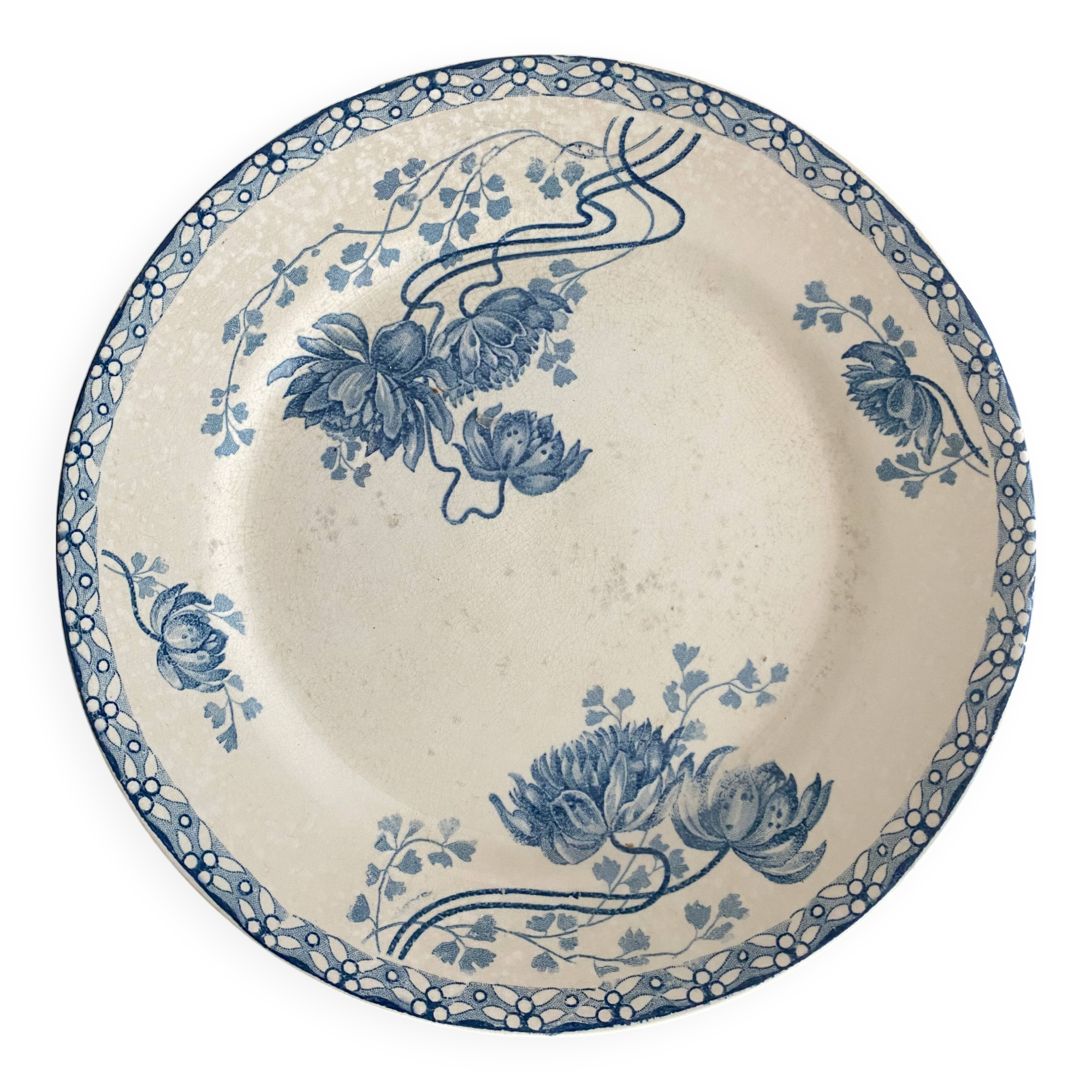 Royat Sarreguemines iron earth plate