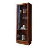 Teak display cabinet Omann Jun Danish design from the 1960s.