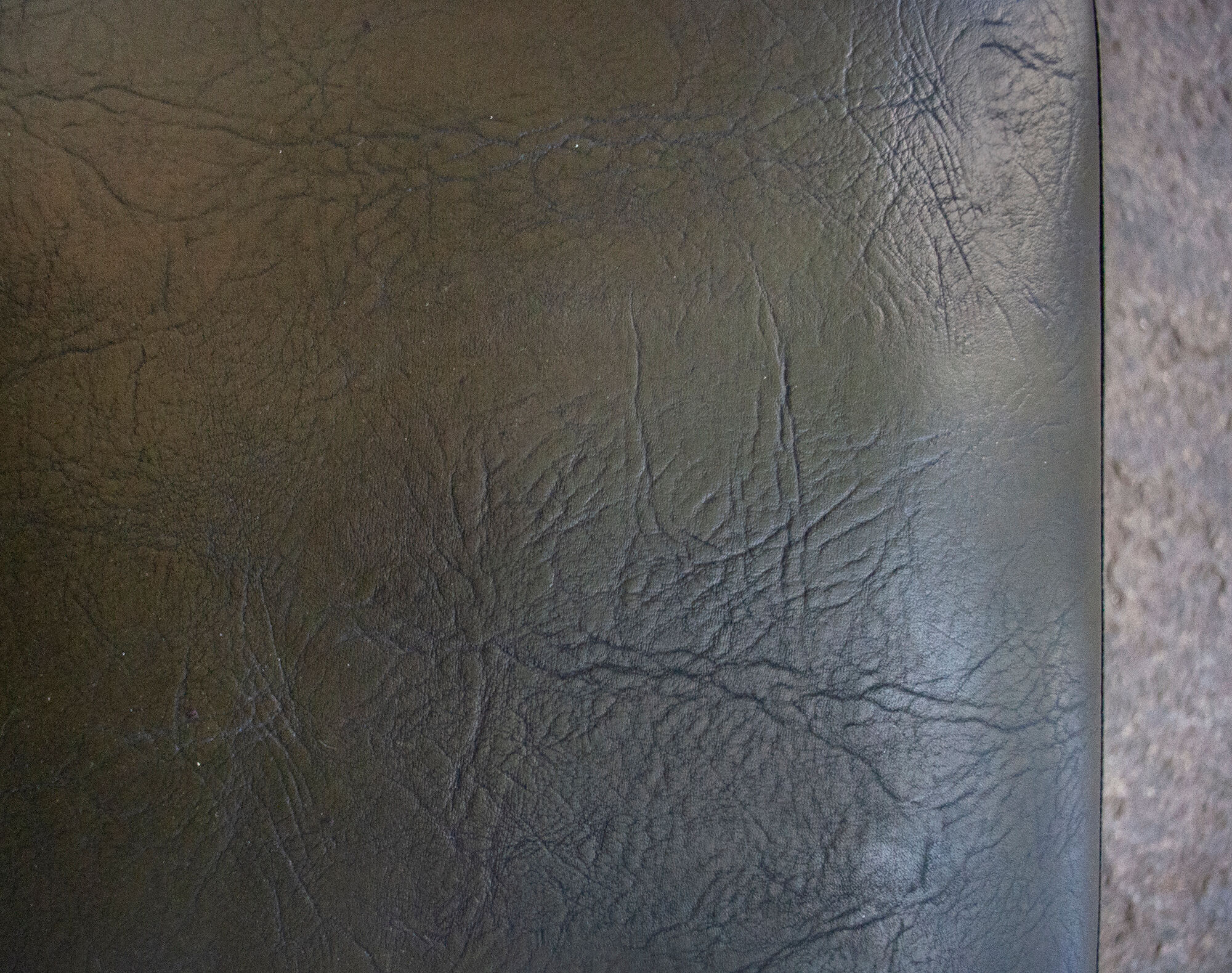 Set of eight chairs covered in vinyl, iron legs by Mobiltecnica Torino 1950s